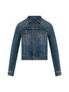 Classic Distressed Denim Jacket Deep Vintage Blue - SAINT LAURENT - BALAAN.