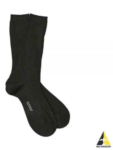 FULL RIB SOCK DARK OLIVE MEAC0457S24EYY DKV socks - MARGARET HOWELL - BALAAN 1