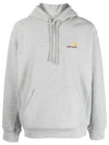 American Script Hoodie Grey Heather - CARHARTT WIP - BALAAN 1