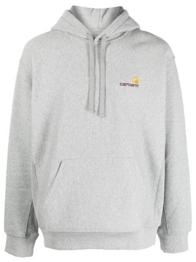 American Script Hoodie Grey Heather - CARHARTT WIP - BALAAN 1