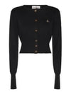 Bea Crop Cardigan Black - VIVIENNE WESTWOOD - BALAAN 2