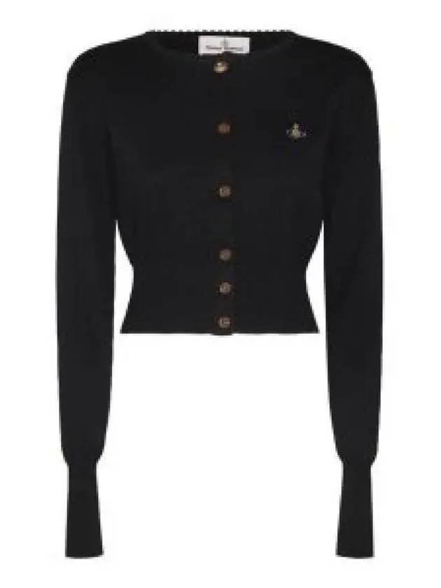 Bea Crop Cardigan Black - VIVIENNE WESTWOOD - BALAAN 2