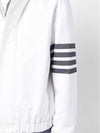 Diagonal armband hooded zip up jacket - THOM BROWNE - BALAAN 5