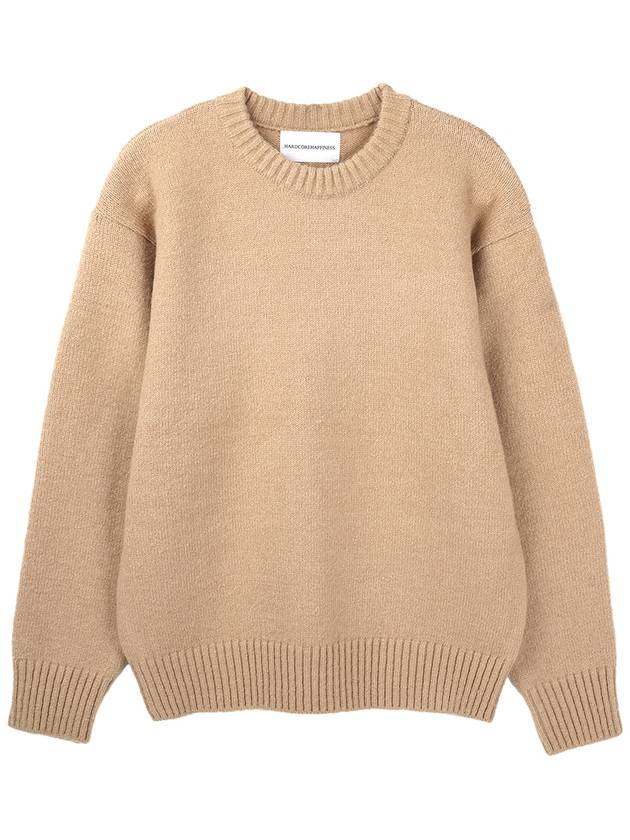 Pullover Muffler Knit Top Set Beige - HARDCORE HAPPINESS - BALAAN 4