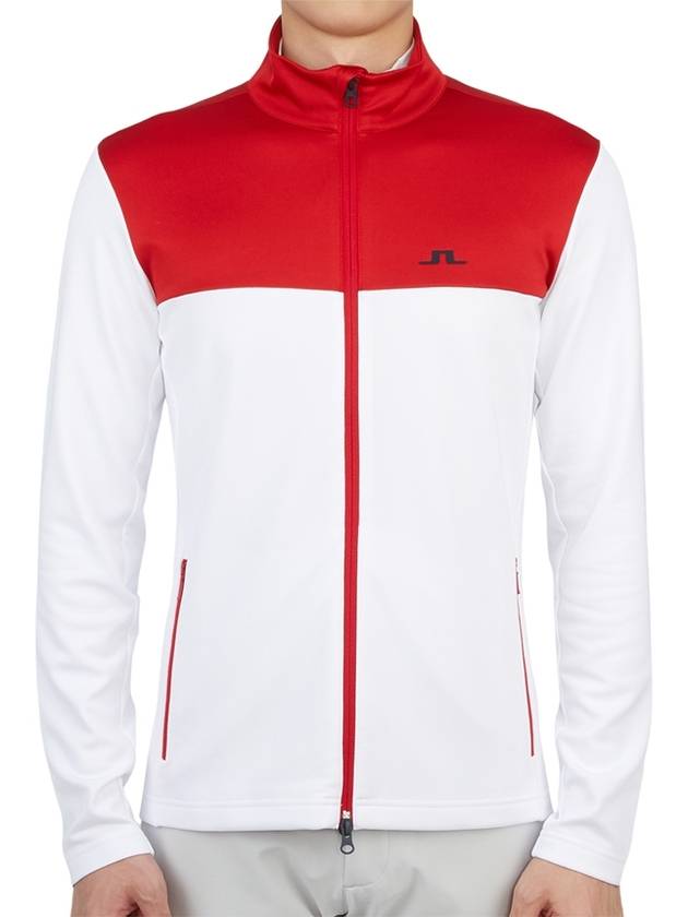 Banks mid layer zip-up jacket cherry white - J.LINDEBERG - BALAAN 2