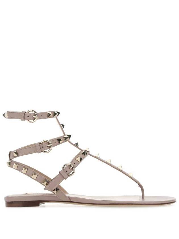 Rockstud anklet strap flat sandals - VALENTINO - BALAAN 2