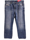 Cotton Straight Jeans Blue - DIESEL - BALAAN 2