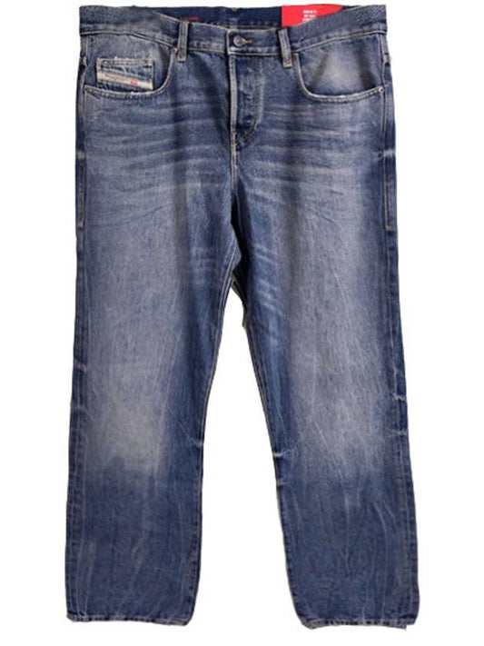 Cotton Straight Jeans Blue - DIESEL - BALAAN 2