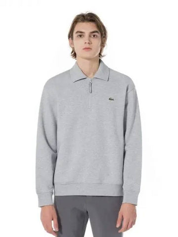 Men s tennis half zip collar t shirt SH702E 54N CCA domestic product GQ2N24073051721 - LACOSTE - BALAAN 1