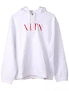 Logo Print Hoodie White - VALENTINO - BALAAN 3