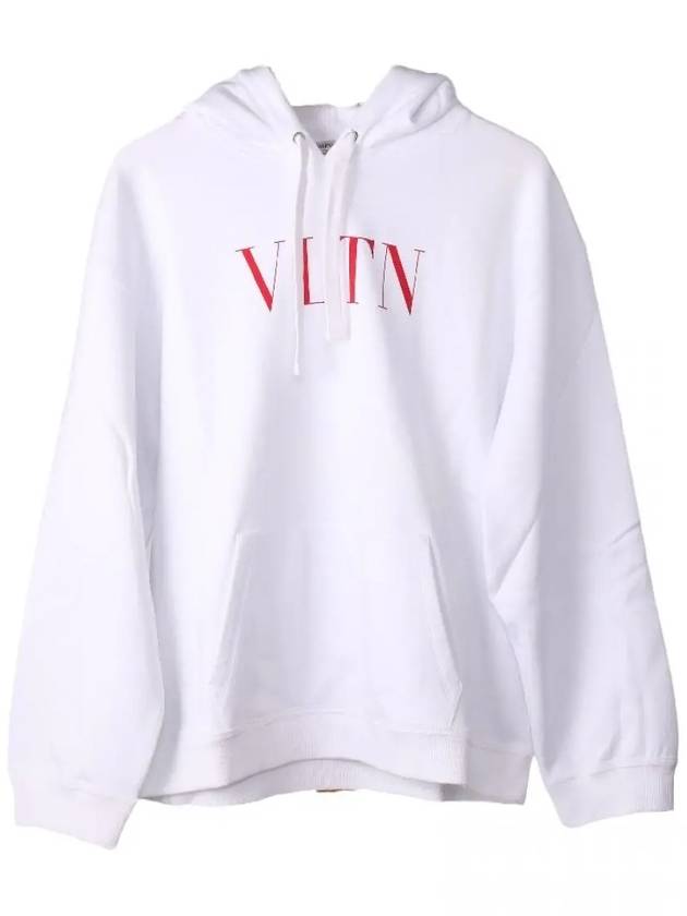 Logo Print Hoodie White - VALENTINO - BALAAN 3