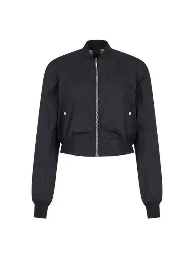 WOMEN Reversible Crop Flight Jacket Black - RICK OWENS - BALAAN 1