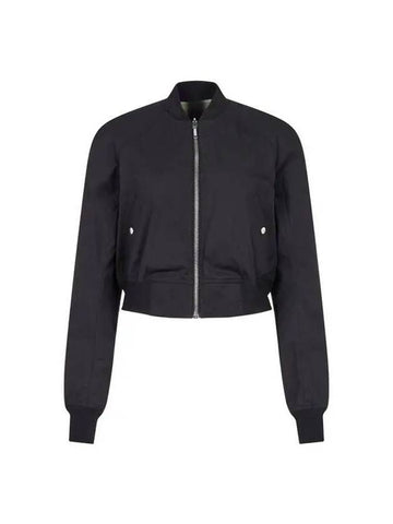 WOMEN Reversible Crop Flight Jacket Black - RICK OWENS - BALAAN 1