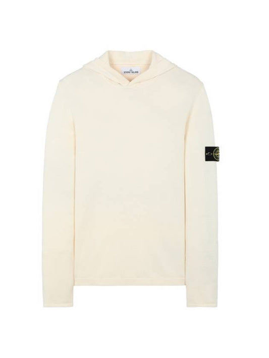 Logo Wappen Patch Hoodie Ivory - STONE ISLAND - BALAAN 1