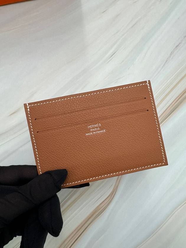 Citizen Twill Card Wallet Brown - HERMES - BALAAN 6