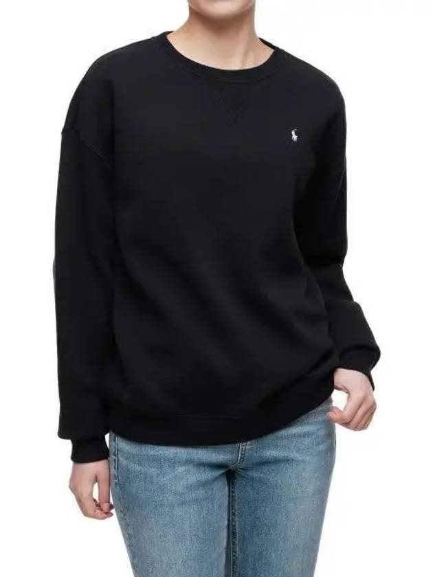 W Fleece Pullover Black - POLO RALPH LAUREN - BALAAN 1