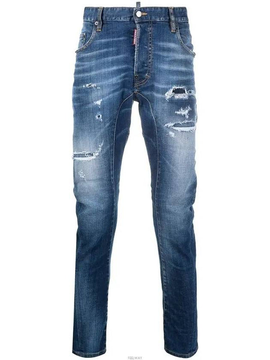 Men's Tide Biker Washed Jeans - DSQUARED2 - BALAAN.