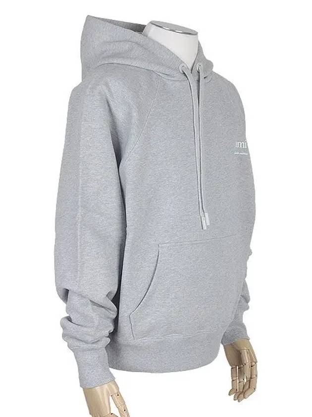 Alexandre Mattiussi Logo Print Hoodie Grey - AMI - BALAAN 6