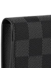 Damier Envelope Business Card Wallet Graphite - LOUIS VUITTON - BALAAN 4