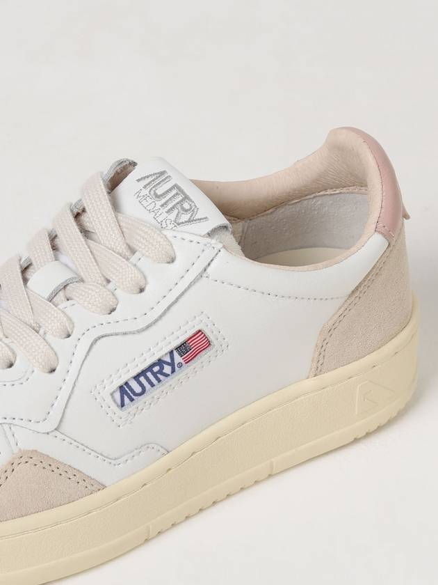 Medalist Leather Suede Low Top Sneakers White Pink - AUTRY - BALAAN 5