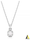 Birthstone Square Pendant Necklace Silver - SWAROVSKI - BALAAN 2