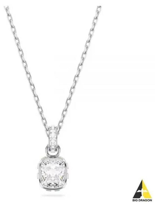 Birthstone Square Pendant Necklace Silver - SWAROVSKI - BALAAN 2