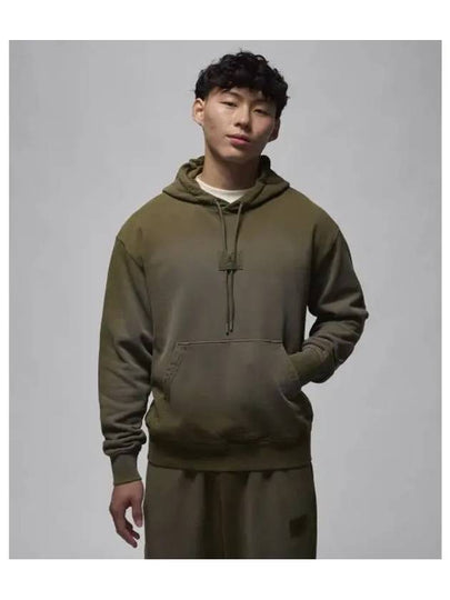 Jordan Flight Wash Fleece Pullover Hoodie Medium Olive - NIKE - BALAAN 2