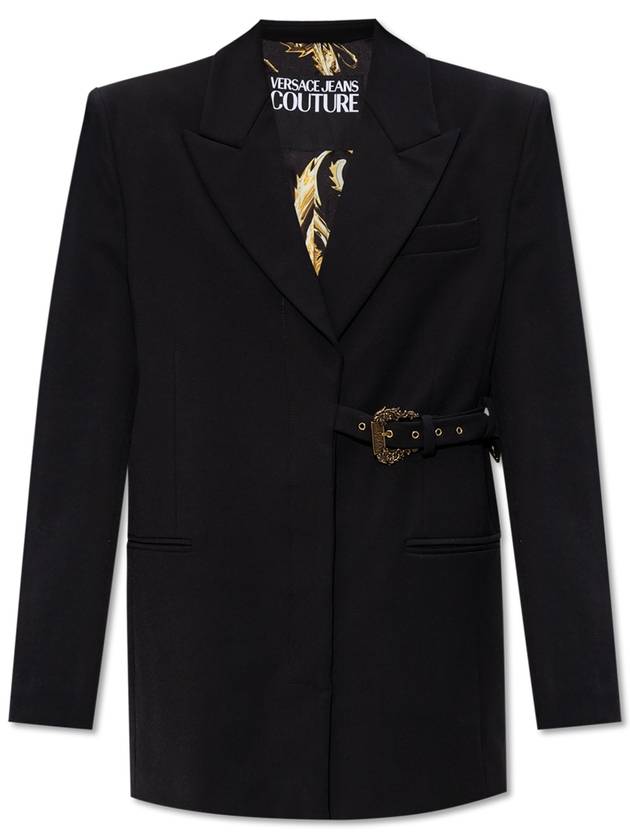 Versace Jeans Couture Blazer With Belt, Women's, Black - VERSACE - BALAAN 1