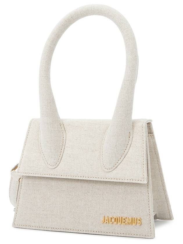 Le Chiquito Moyen Signature Tote Bag Light Greige - JACQUEMUS - BALAAN 3