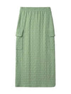 Embossed Logo Cargo Skirt Green CRTWWSKR027PLY0157432 - SUNNEI - BALAAN 2