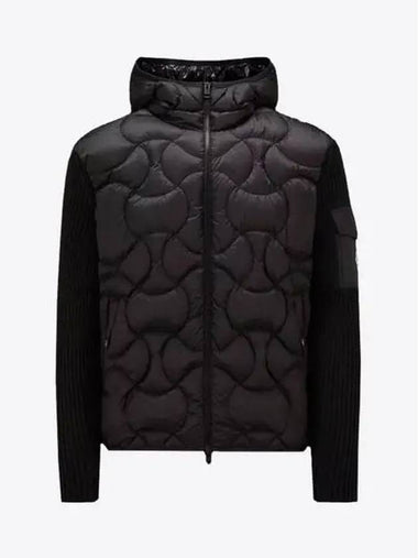 Black Men s Hooded Zip Up 9B00025 M1124 999 - MONCLER - BALAAN 1