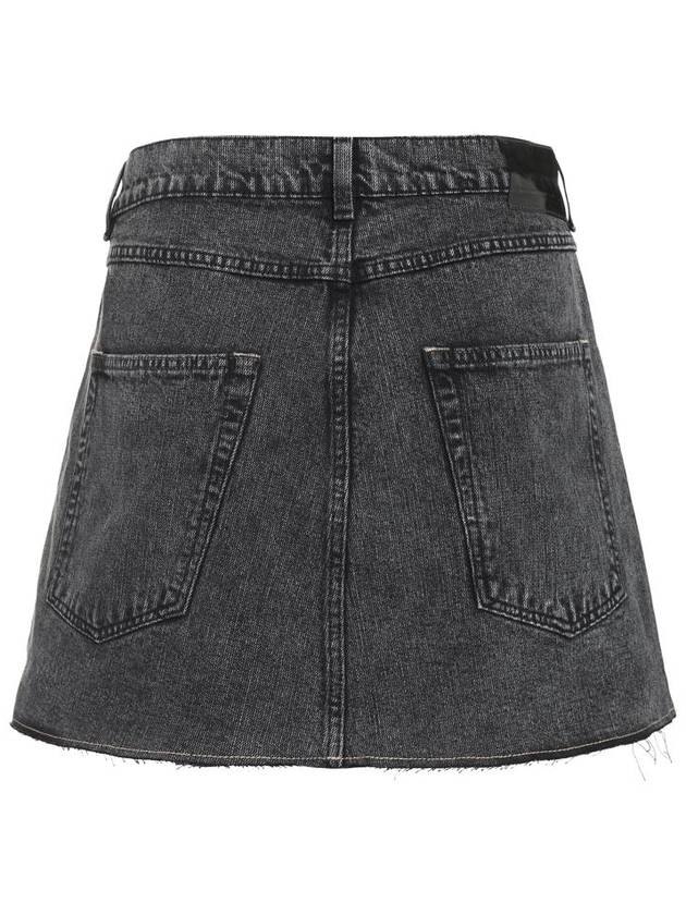 Short Skirt W4235COB OVERDYEDBLCK GRAY - OUR LEGACY - BALAAN 3