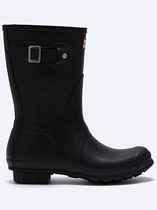 Original Matte Short Rain Boots Black - HUNTER - BALAAN.