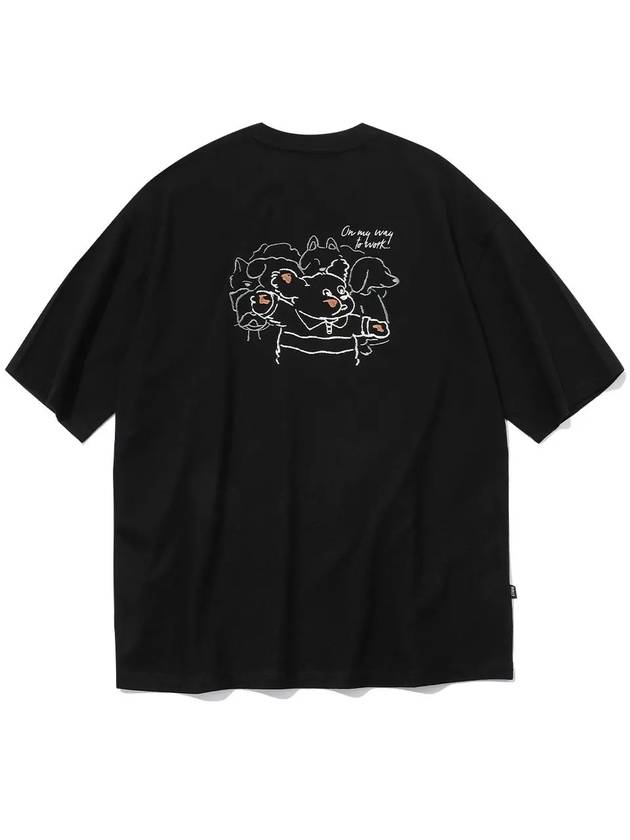 Dawn Push Me Embroidered Short Sleeve T-Shirt Black - CPGN STUDIO - BALAAN 2