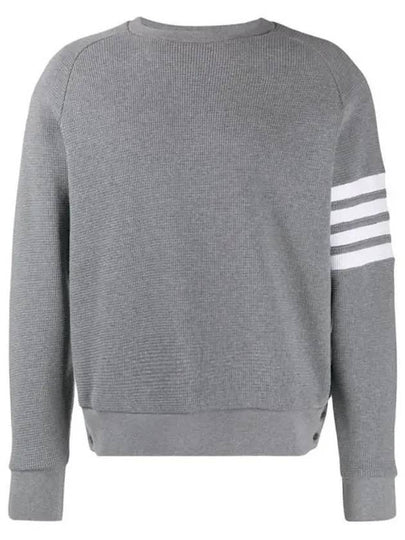 4 Bar Stripe Sweatshirt Grey - THOM BROWNE - BALAAN 2