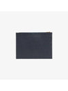 Lobster Grain Leather Medium Clutch Bag Navy - THOM BROWNE - BALAAN 3