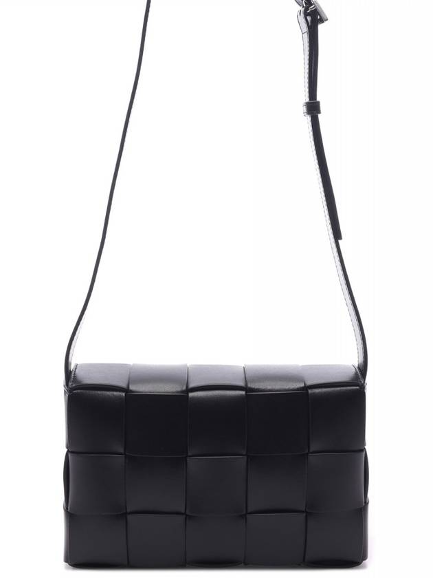 Urban Leather Crossbody Cassette Black Silver - BOTTEGA VENETA - BALAAN 5