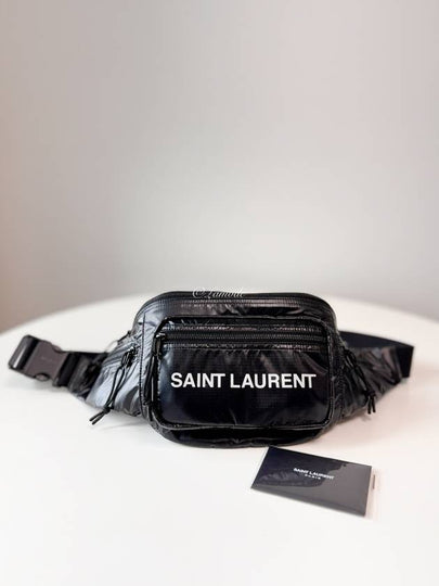 Nylon Logo Nuxx Cross Bag Black - SAINT LAURENT - BALAAN 2