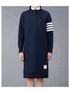 Classic Loopback 4-Bar Sweater Midi Dress Light Navy - THOM BROWNE - BALAAN 2