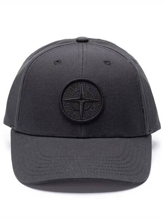 6 Panel Ball Cap Black - STONE ISLAND - BALAAN 2