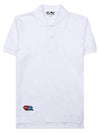 Men's Invader Sleeve Pique Shirt P1T336 WHITE - COMME DES GARCONS - BALAAN 10