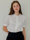 ANC FRENCH FRILL BLOUSE WHITE - ANOETIC - BALAAN 6