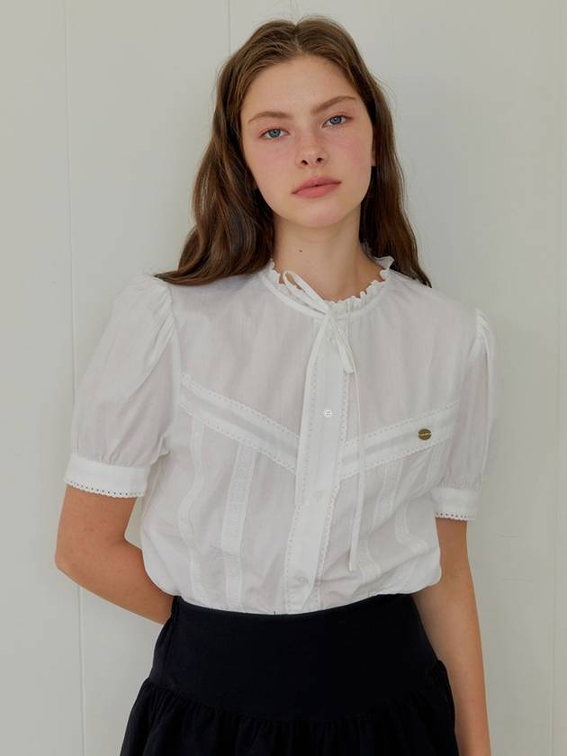 ANC French Frill Blouse White - ANOETIC - BALAAN 2