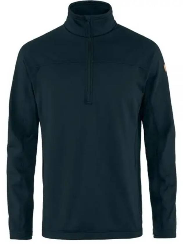 Men's Abisko Lite Fleece Half Zip Sweater Dark Navy - FJALL RAVEN - BALAAN 2