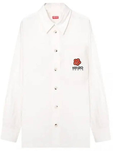 Balk flower embroidered overshirt - KENZO - BALAAN 1