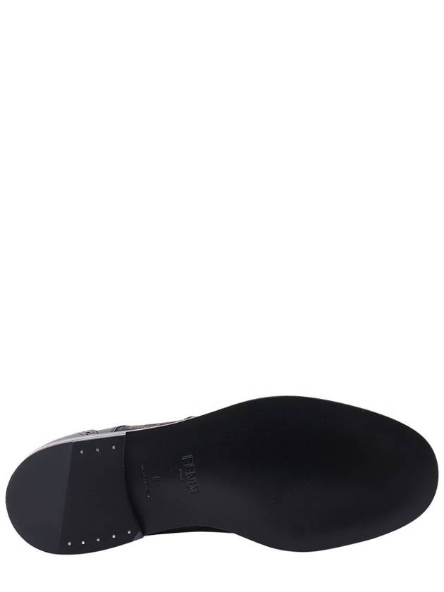 Leather Lace Up Derby Black - FENDI - BALAAN 9