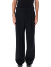 Wool Straight Pants Black - AMI - BALAAN 2