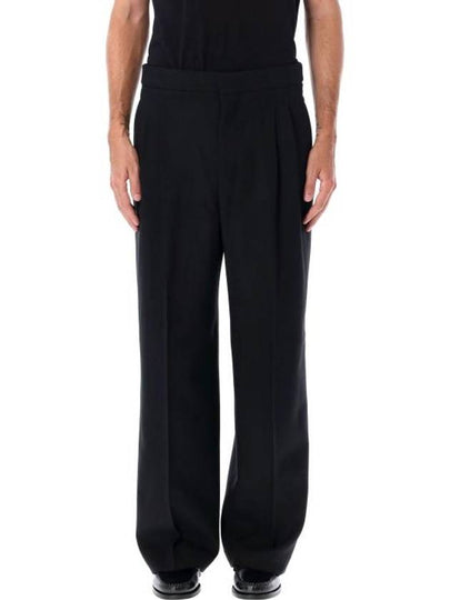 Wool Straight Pants Black - AMI - BALAAN 2