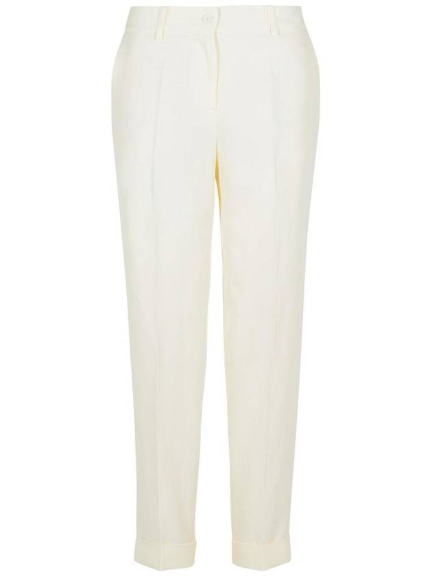 P.A.R.O.S.H. Cream Viscose Blend Pants - P.A.R.O.S.H. - BALAAN 1