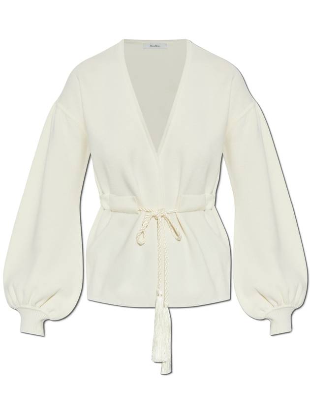 Max Mara Cardigan Tiberio, Women's, Cream - MAX MARA - BALAAN 1